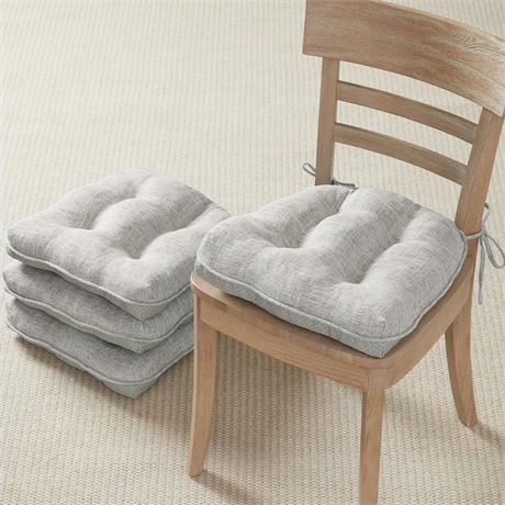 Quilmfoam Chair Cushions for Dining Chairs Set of 4, Kitchen Chair Cushions