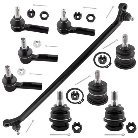 BOXI (Set of 9) Front Inner Outer Tie Rod Upper Lower Ball Joint Center Link