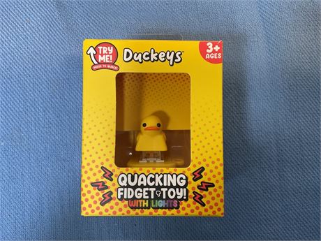Duckeys Quacking Fidget Toy with Lights, Multicolor