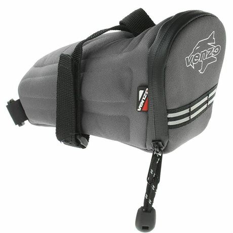 Venzo 600D Polyester Bike Bicycle Saddle Bag Large 3.54 x 7.08 x 3.93 inches