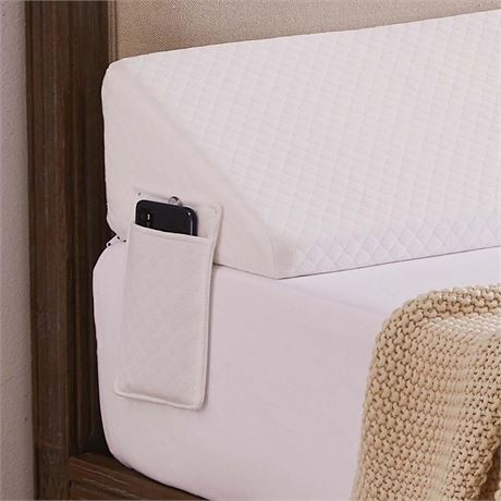 Homemate queen （76"x10"x6"） Bed Wedge Pillow for Headboard - Bed Gap
