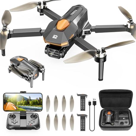 Drone with Camera for Adults, Brushless Motor FPV Foldable RC Drones for Kids