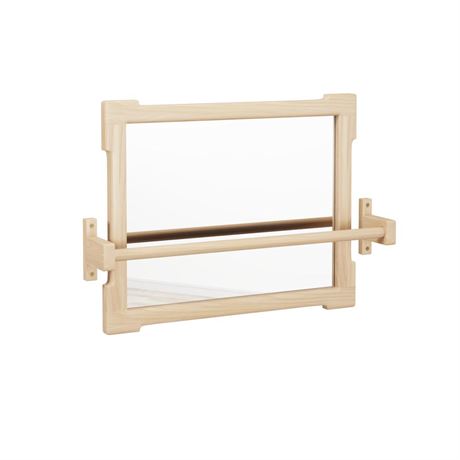 Montessori Pull Up Bar for Infants, Montessori Small Mirror is Suitable for