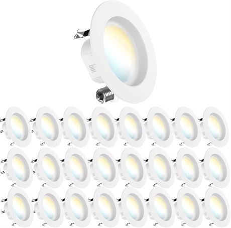 Sunco Lighting Sunco 24 Pack 5CCT LED Recessed 4 Inch,