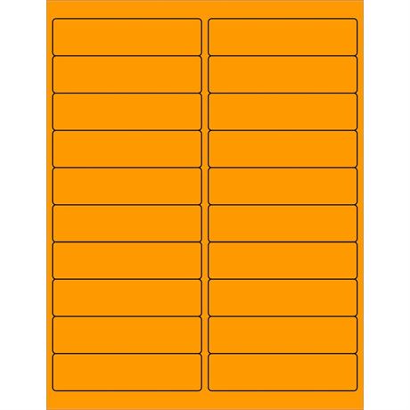 Tape Logic Aviditi Tape Logic 4" x 1" Fluorescent Orange Shipping Address