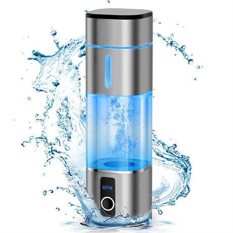 6000PPB Hydrogen Water Bottle, 2 Modes Rechargeable Portable Hydrogen Water