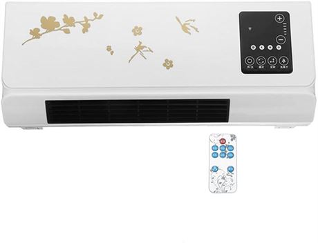 2000W Wall-mounted Air Conditioner with Timing Remote Control Touch Screen PTC