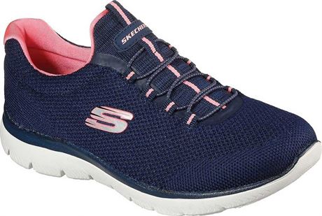 Skechers Women's SUMMITS-COOL CLASSIC Slip-On Athletic Sneaker, Wide Width