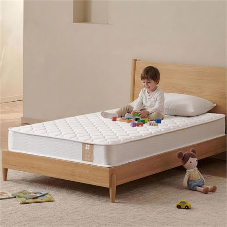 Profus 6 Inch Twin Mattress with Bonnell Spring, Twin Mattress for Kids, Memory