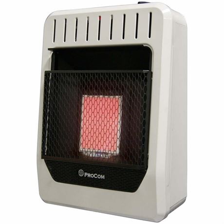 10,000 BTU Infrared Propane Gas Space Heater Vent Free