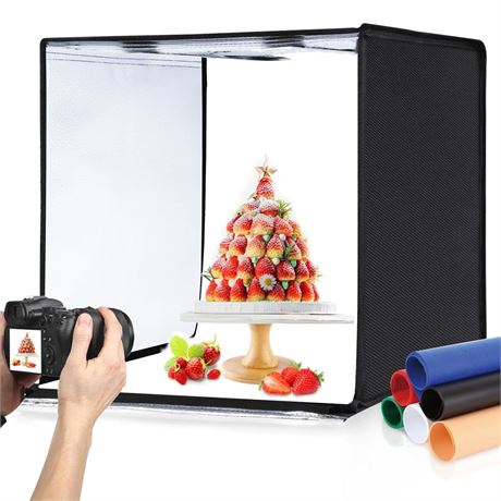 PULUZ Light Box Photography, 24x24 inch Large Photo Studio Light Box,