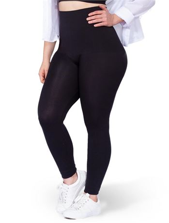 SHAPERMINT Leggings for Women - Shapewear for Women Tummy Control XLarge Black