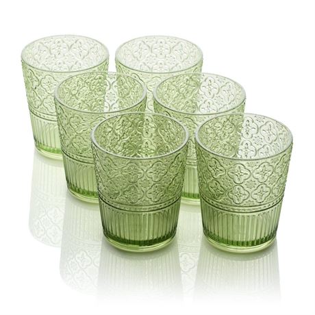 Victoria 16 Oz. Green Acrylic DOF Glass (Set of 6)