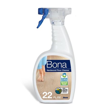 Bona Hardwood Floor Cleaning Solution Spray, Unscented, 22 fl oz