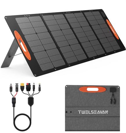 160W Solar Panel for Jackery/EF/Bluetti/Anker/Goal Zero Power Station, IP68