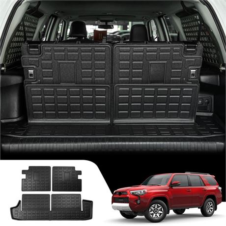 Cargo Mat Compatible with 2010-2024 Toyota 4 Runner 7 Seat Cargo Liner Trunk