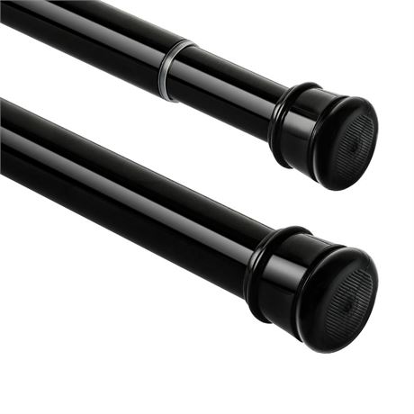 2 Pack Shower Curtain Rod 42-78 Inch, 1"Diameter Spring Long Adjustable Tension