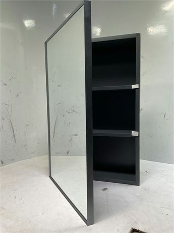 Floating Bathroom Cabinet / Wooden Wall Decor / Medicine Cabinet With Mirror
