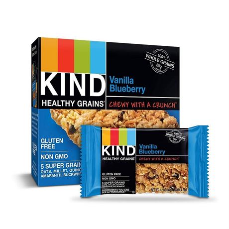 KIND Healthy Grains Bars Vanilla Blueberry - 18oz/15ct