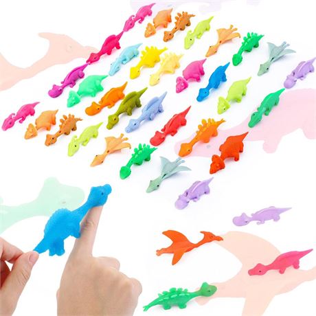 Skylety 36 Pieces Finger Slingshot Animal Toys Animal Slingshots Stretchable