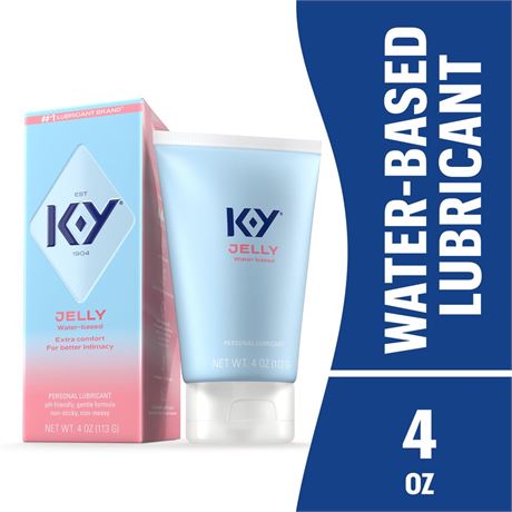 K-Y Jelly Personal Lubricant, Water Based Lube for Sexual Wellness, 4 Fl oz 4