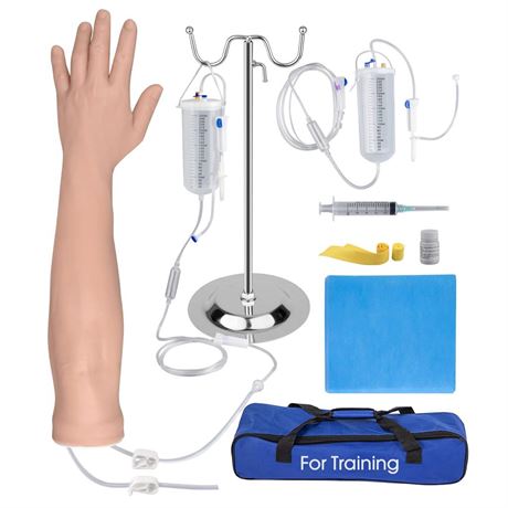SimCoach Intravenous Practice Arm, Phlebotomy Practice Kit, IV Venipuncture