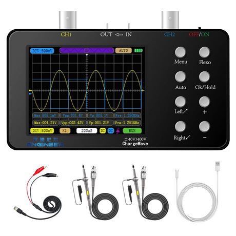 Oscilloscope - 2 Channel Handheld Digital Oscilloscope Kit, 50MSa/s Sampling