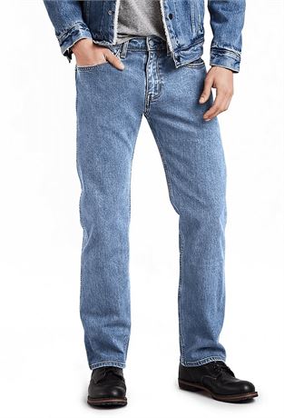 Men's Levi's® 505™ Regular Fit Stretch Jeans Color: Shootingstar Stonewash