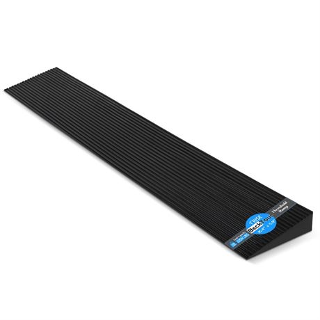 1" Rise Threshold Ramp for Doorways, 2204 LBS Capacity Rubber Threshold Ramp,