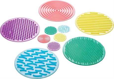 OFFSITE TickiT Silishapes Sensory Circles - Tactile Pads for Calming Sensory