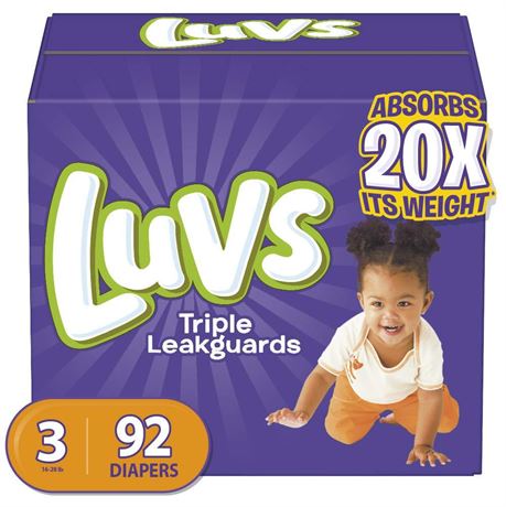 Luvs Diapers Size 3 100 count