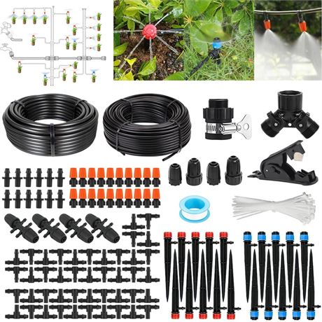 OFFSITE 240FT Drip Irrigation System Kit, Garden Watering System for