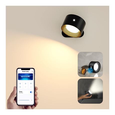 Smart Wall Sconces, Koopala LED Mounted Lamps with 3 Lighting&RGB&Ambiance