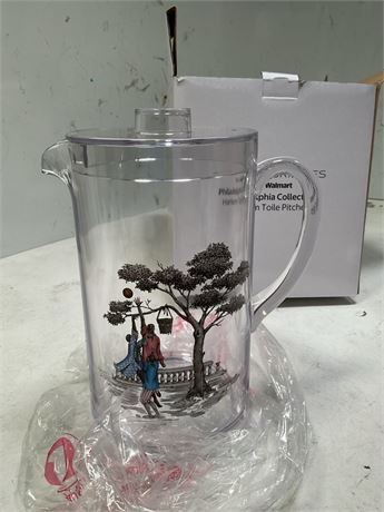 Sheila Bridges Harlem Toile Basketball Pitcher with Lid