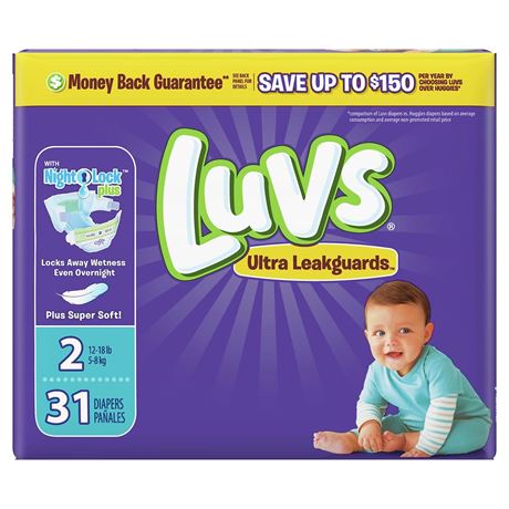 Luvs Diapers Size 2, 38 Count