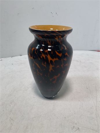 Jaguar print jar for flowers