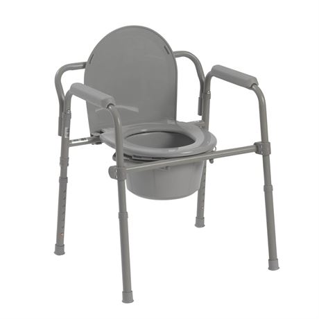 OFFSITE Drive Medical Steel Folding Bedside Commode