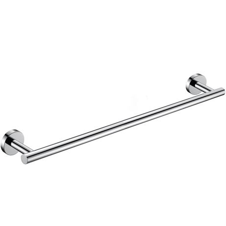 Nolimas Polished Chrome Bath Towel Bar Single Bars Towel Rack Rod Classic Wall