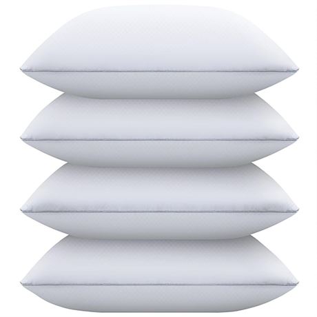 Bed Pillows for Sleeping Standard Size Set of 4,Down Alternative