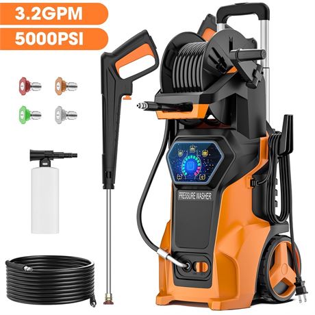 SUGIFT 5000PSI at 3.2 GPM Electric High Pressure Washer Machine 110V for