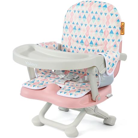 YOLEO Baby High Chair Booster Seat for Dining Table, Foldable High Chairs with