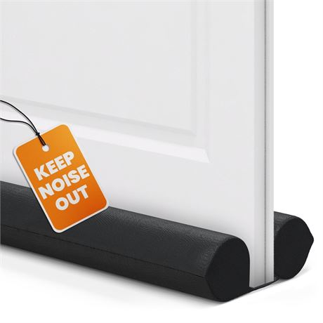 Everlasting Comfort Under Door Draft Stopper, Double-Sided Door Seal (2-Pack)