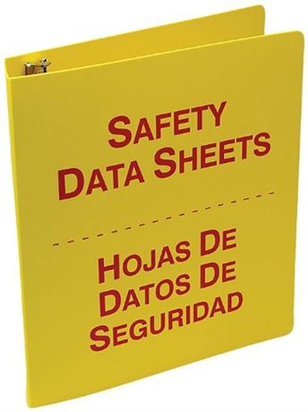Accuform SBZRS642 Spanish Bilingual Safety Data Sheets (SDS) Binder, 3-Ring,