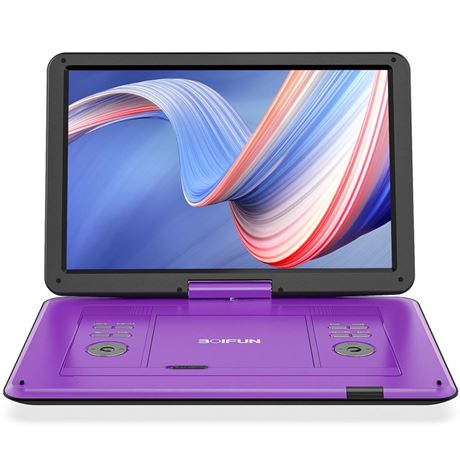 BOIFUN 17.5" Portable DVD Player with 15.6" Large HD Screen, 6 Hours