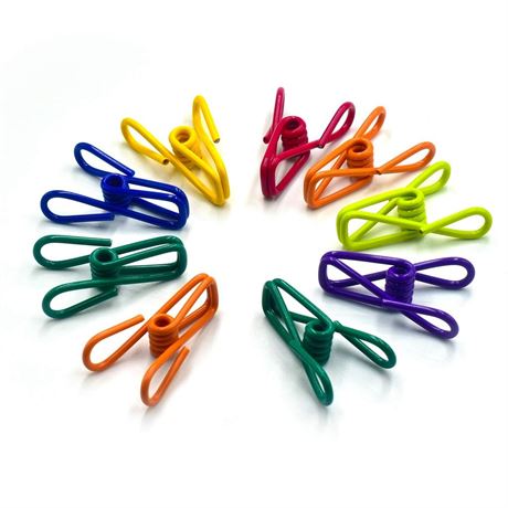 Chip Clips, Utility PVC-Coated Steel Clip for Food Package, Chips Bag, Clothes,