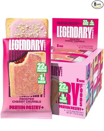 Legendary Foods 22g Protein Pastry 0g Added Sugar, Low Carb, Gluten Conscious,