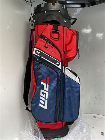 PGM Golf Cart Bag with 14 Way Organizer Divider Top, Premium Cart Bag with