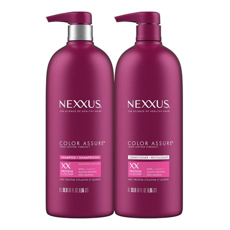 Nexxus Color Assure Shampoo and Conditioner Color Assure 2 Count for Color