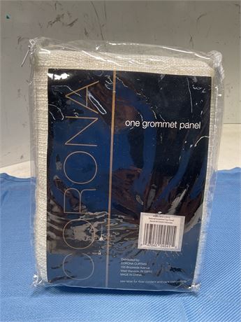 CORONA curtain - one grommet panel 50in x 84in natural grommet top panel