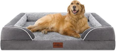 Waterproof Orthopedic Foam Dog Beds for Extra Large Dogs, XL Dog Bed with